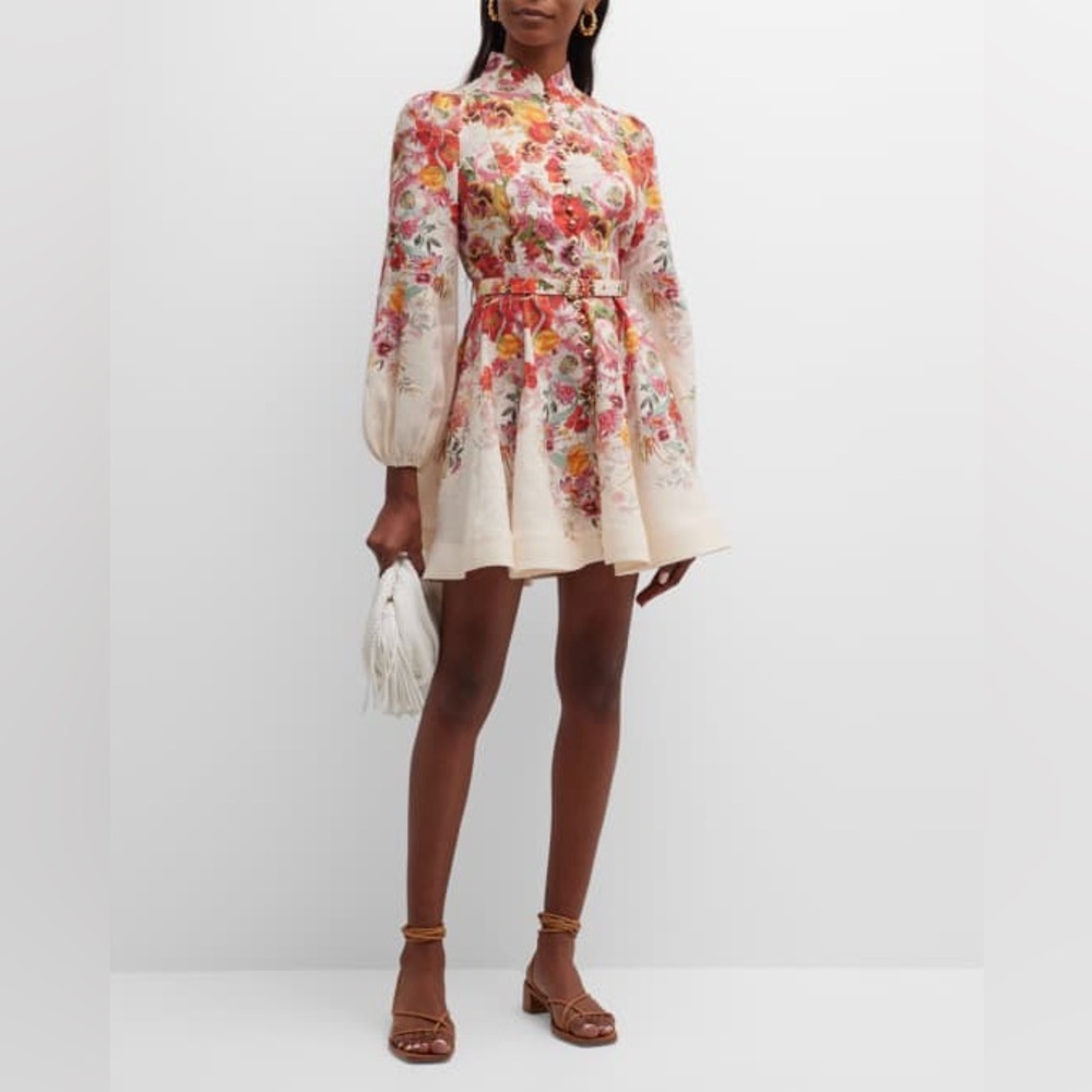 ❌SOLD OUT❌Zimmermann Fliral Linen Dress Size 1 - Picture 7 of 12